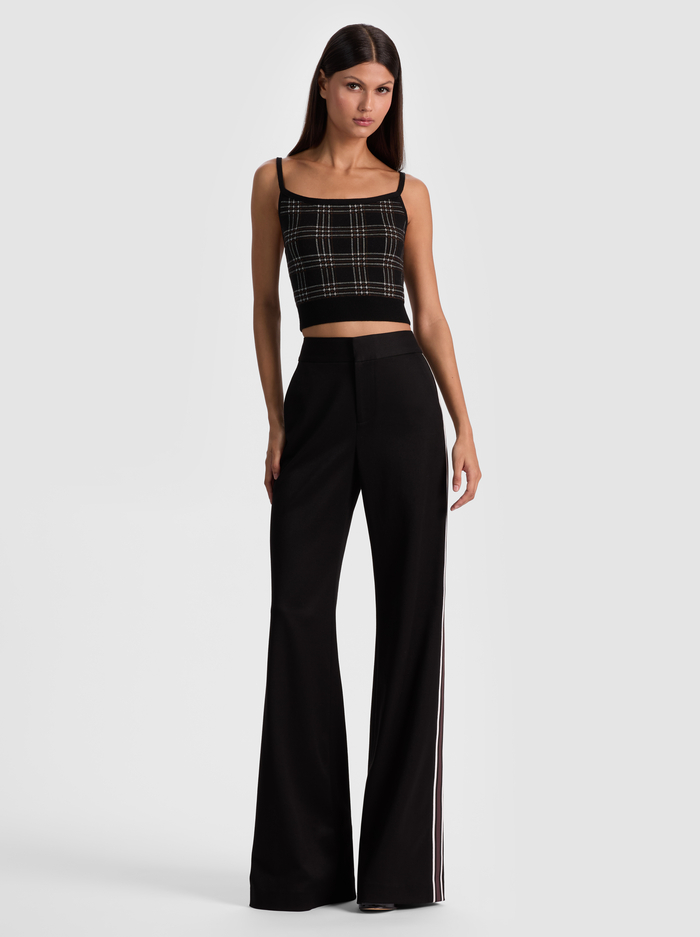 MAUDE PLAID BRALETTE - BLACK MULTI image 1 - Alice And Olivia