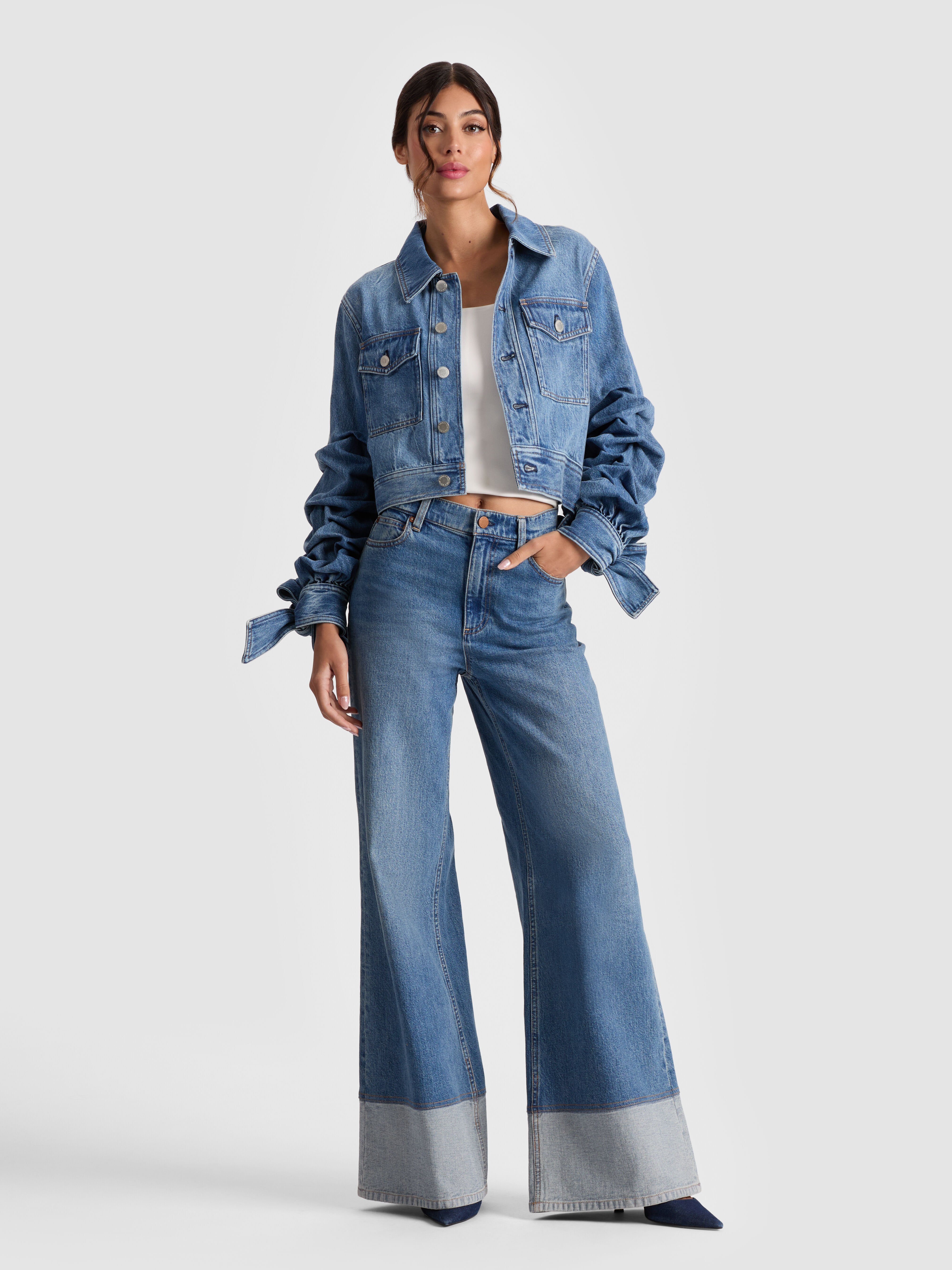 Designer Denim Jackets - Printed Jackets | Alice + Olivia