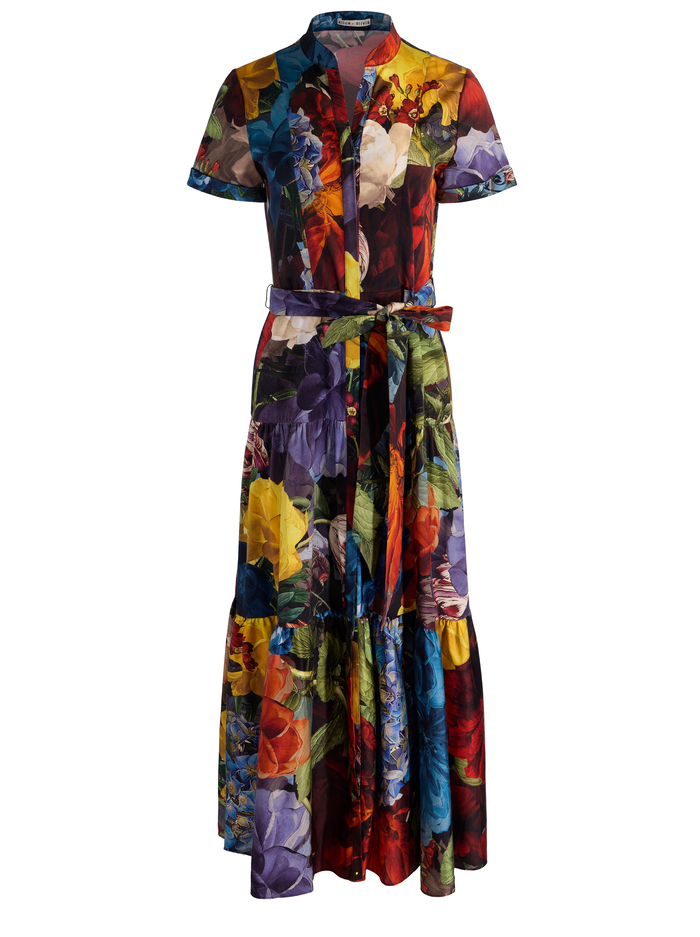 LUCY MIDI SHIRT DRESS - FLOURISH LG image 6 - Alice And Olivia