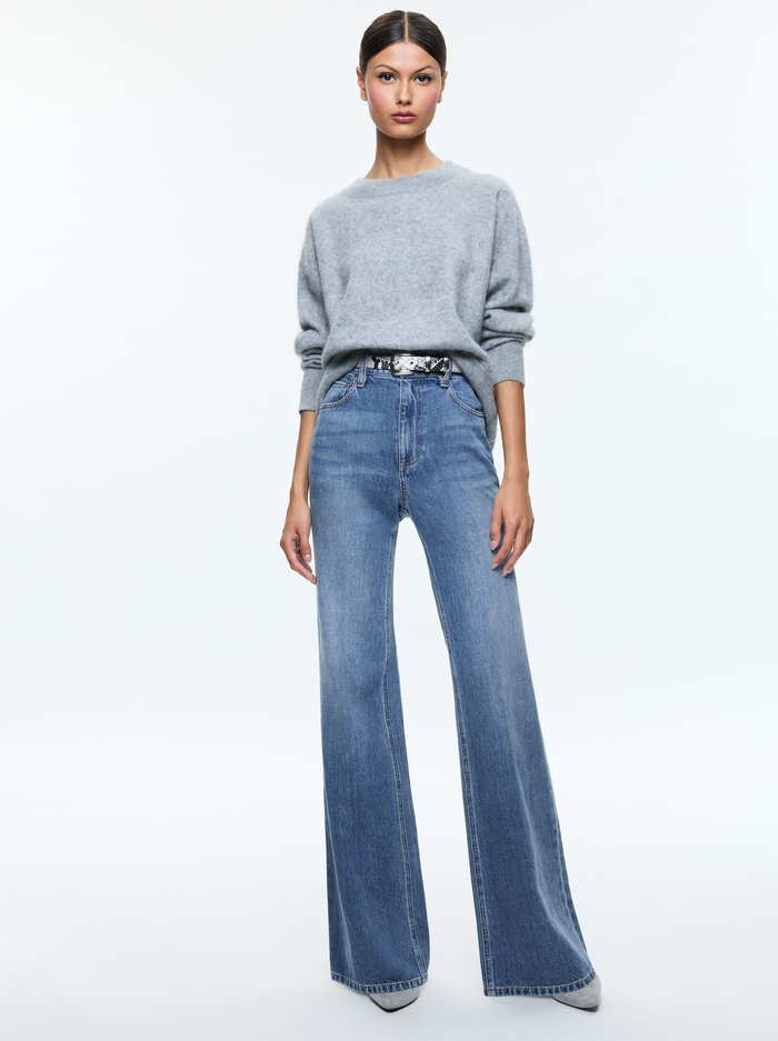 ELSA PULLOVER - MEDIUM HEATHER GREY image 1 - Alice And Olivia