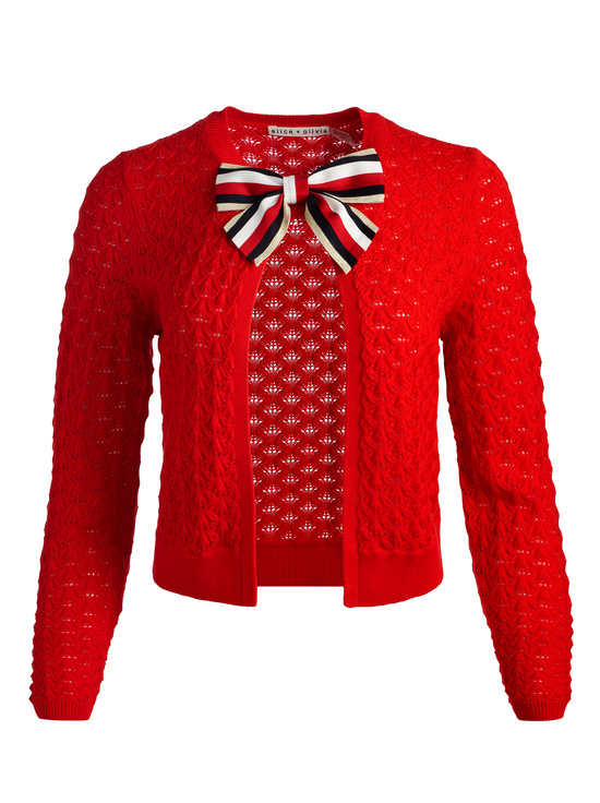 PERFECT RUBY-DOLLIE OPEN FRONT CARDIGAN