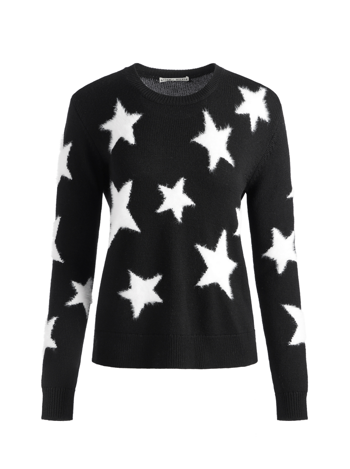 ANDORA PULLOVER - BLACK/SOFT WHITE image 5 - Alice And Olivia