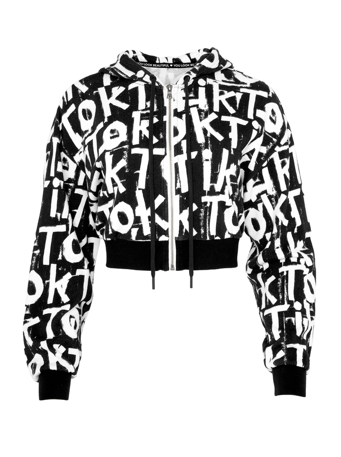 AO X TIKTOK BARRON CROPPED HOODIE - TIKTOK image 5 - Alice And Olivia