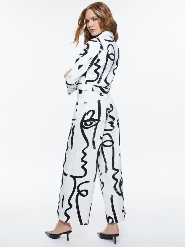 A+O X KOKETIT CHLOE BOXY CROPPED JACKET - AROUND THE WORLD image 2 - Alice And Olivia