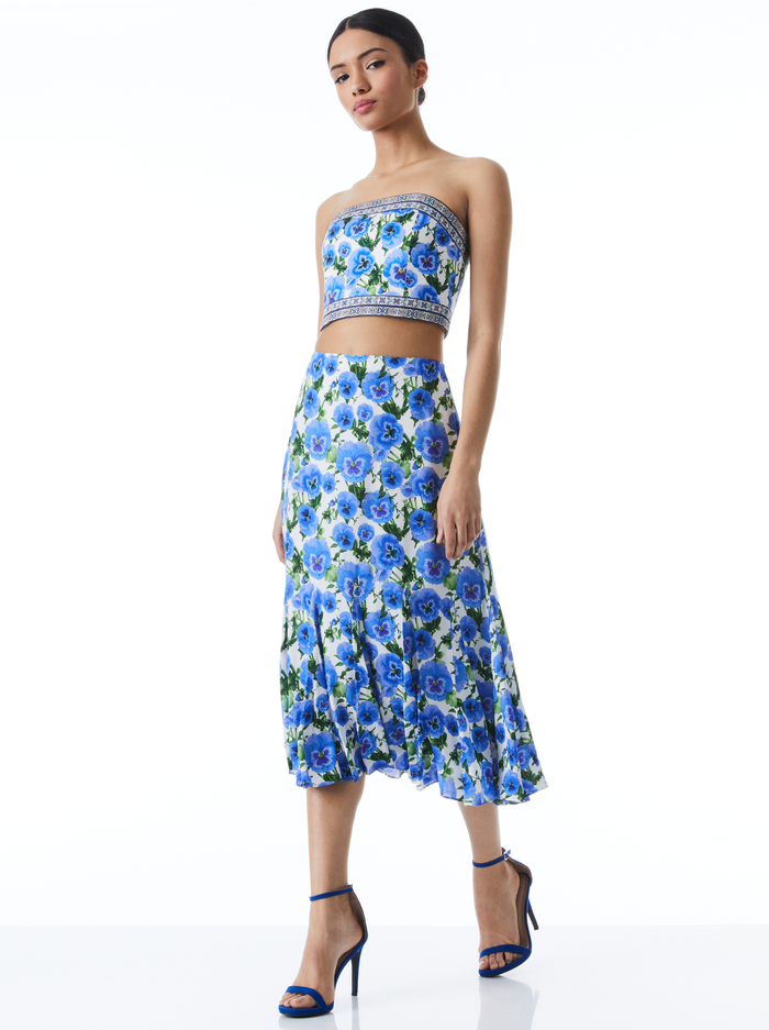 CERESI BANDEAU TOP - PERFECT PANSY image 4 - Alice And Olivia