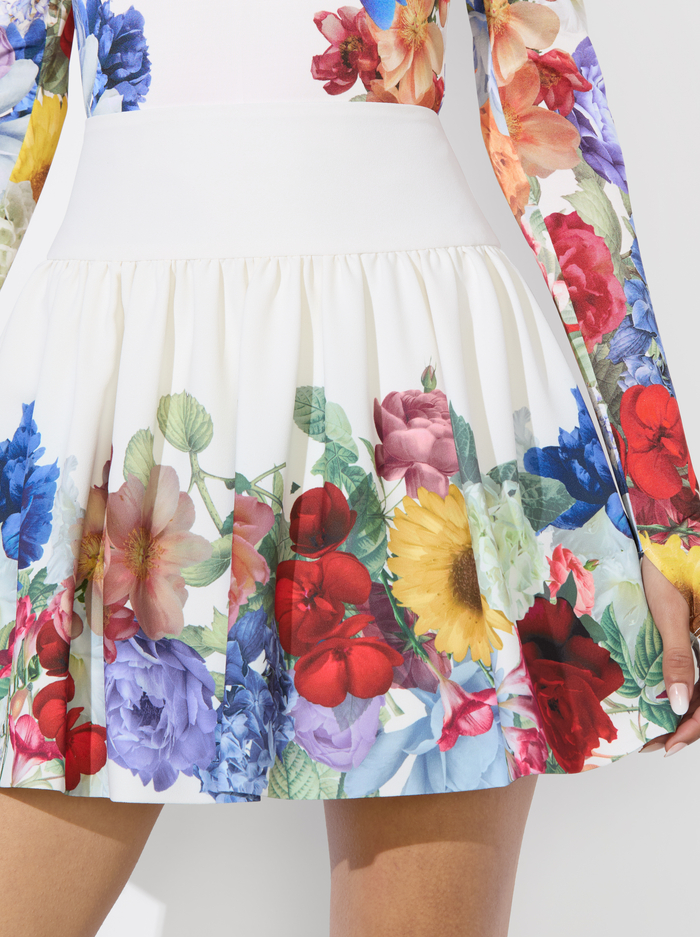 ELLA MINI SKIRT - GARDEN BRUNCH OFF WHITE image 3 - Alice And Olivia