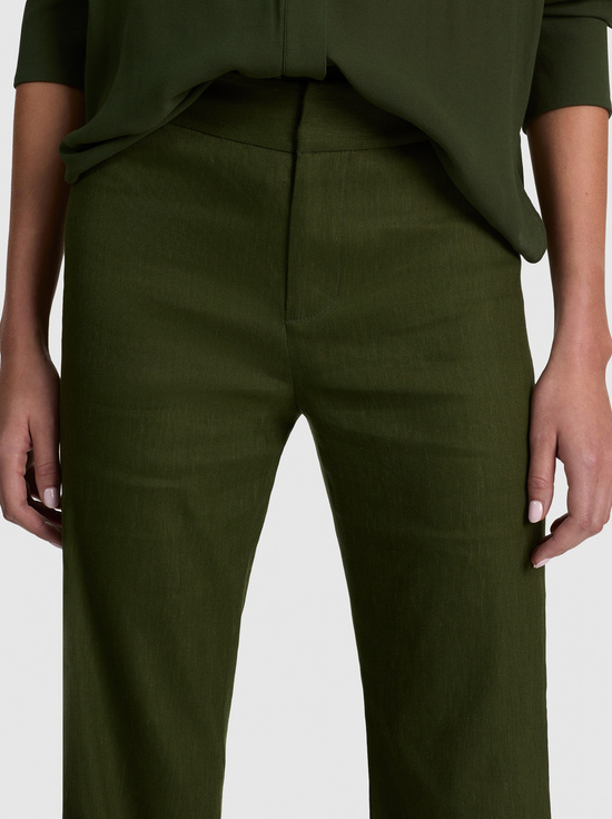 DARK FERN-ANDREW LINEN PANT