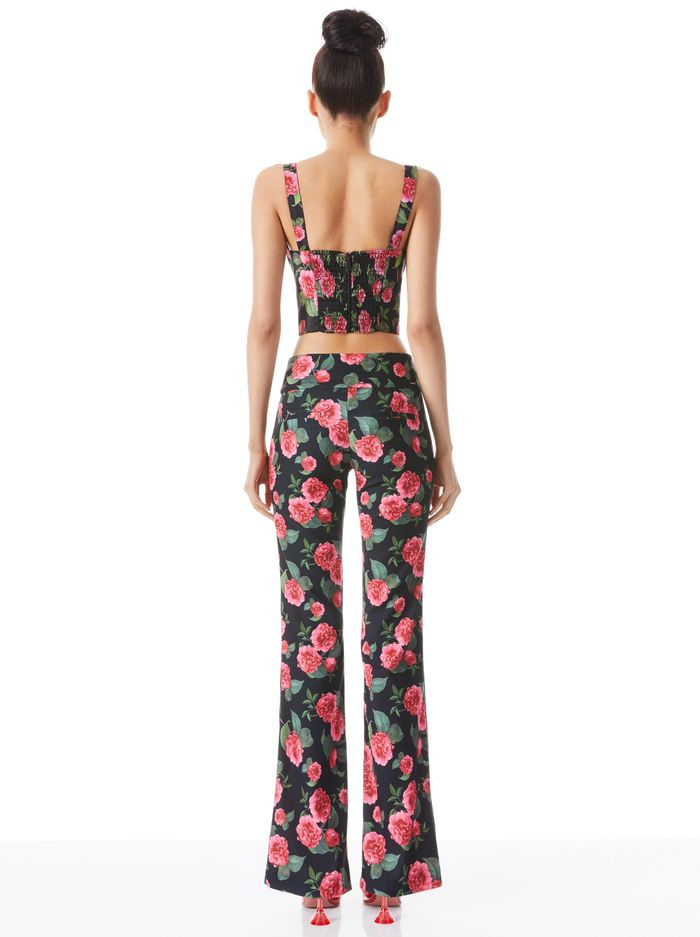OLIVIA BOOTCUT PANT - CHERI FLORAL image 1 - Alice And Olivia
