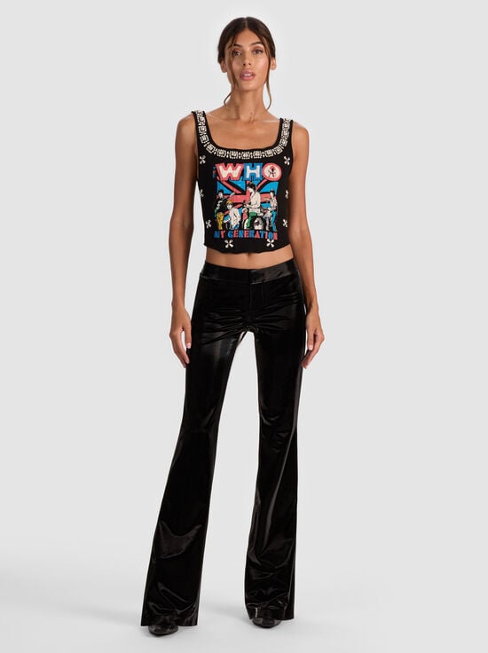 BLACK-BELLA VEGAN BOOTCUT PANT