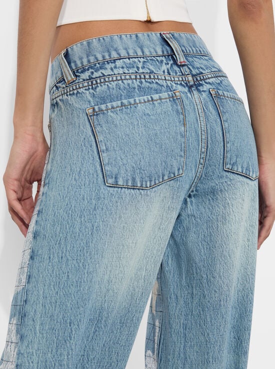 ROCKSTAR BLUE-TRISH LACE JEAN