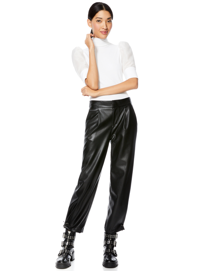 MCKAYLA TURTLENECK CROP TOP - OFF WHITE image 4 - Alice And Olivia