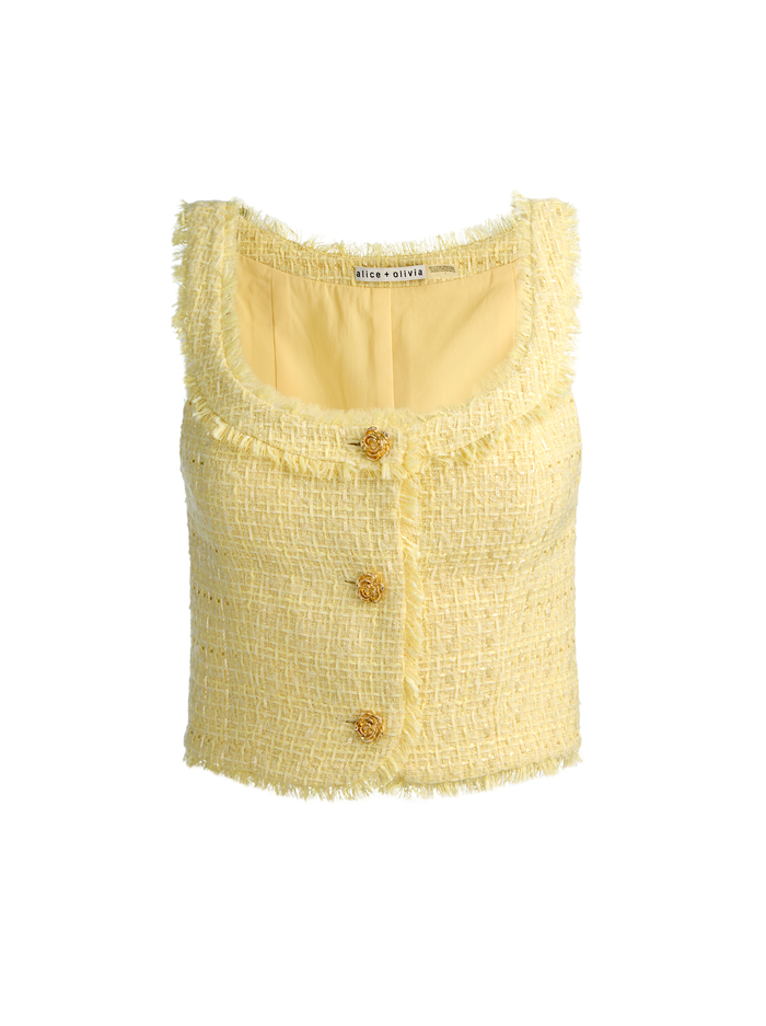 SHILA CORSET TOP - BUTTER image 5 - ALICE + OLIVIA