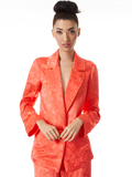 SHANDA PAJAMA BLAZER - BRIGHT CORAL