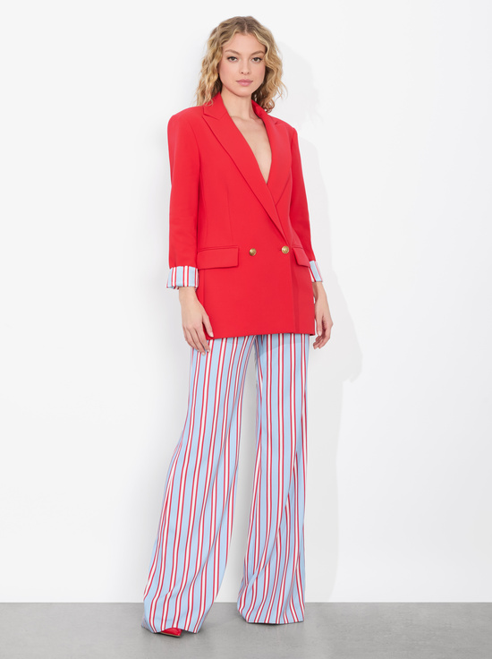 BRIGHT RUBY-ARIAS DOUBLE BREASTED BLAZER