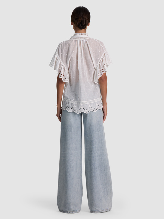 OFF WHITE-JULIUS EMBROIDERED TUNIC TOP