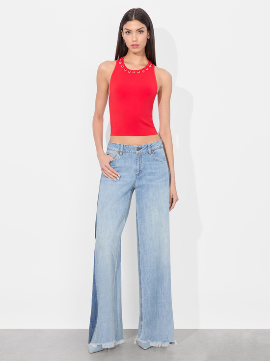 BRIGHT RUBY-HEIDI GROMMET TANK