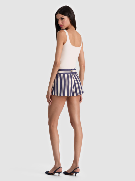 METRO STRIPE TWILIGHT BLUE-ACE MINI SKORT