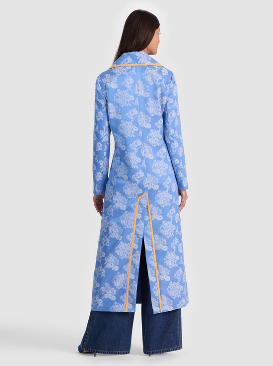 CAROLINA BLUE-LEVINE DOUBLE BREASTED COAT