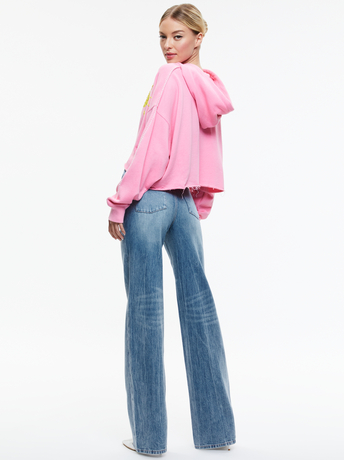 BALLET SLIPPER-SUNNY BOXY CROPPED HOODIE