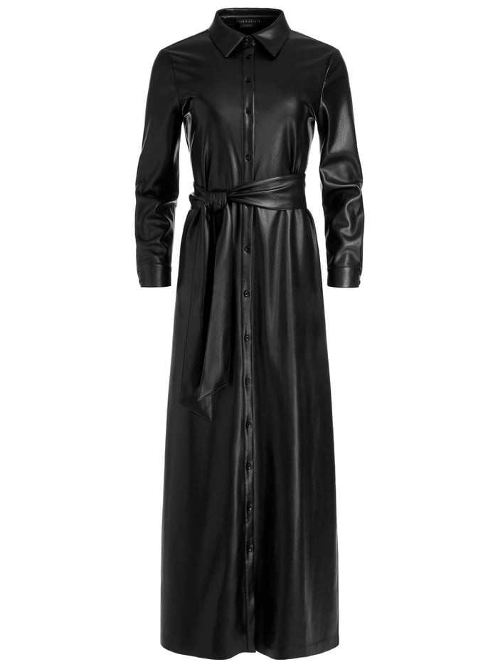 CHASSIDY VEGAN DRESS - BLACK image 5 - Alice And Olivia