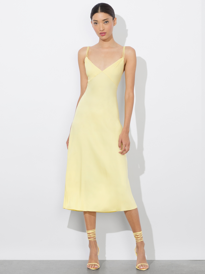 KIRO SLIP DRESS - BUTTER - Alice And Olivia