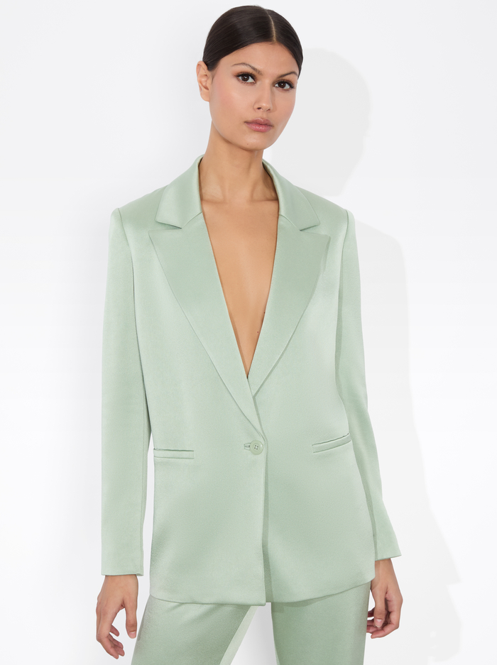 DENNY BOYFRIEND BLAZER - SAGE - Alice And Olivia