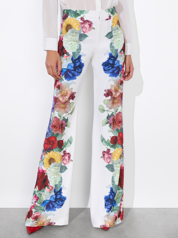 ANDREW PANT - GARDEN BRUNCH OFF WHITE - Alice And Olivia