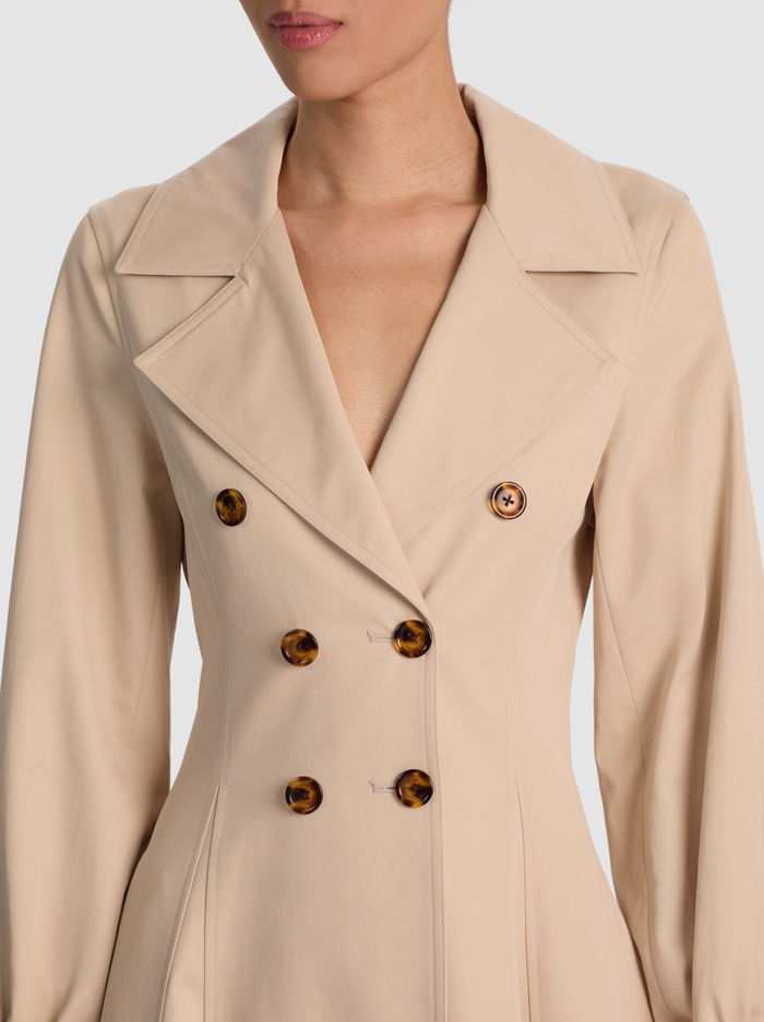 ELLIE TRENCH COAT - LATTE image 3 - ALICE + OLIVIA