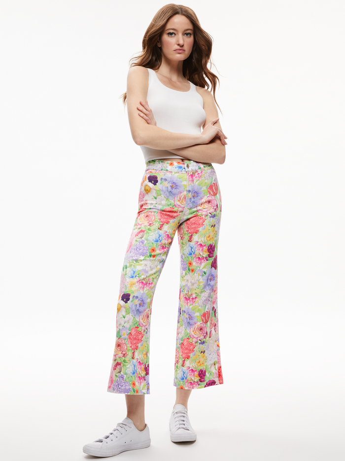 GORGEOUS COIN POCKET CROPPED JEAN - DAWN FLORAL image 4 - Alice And Olivia