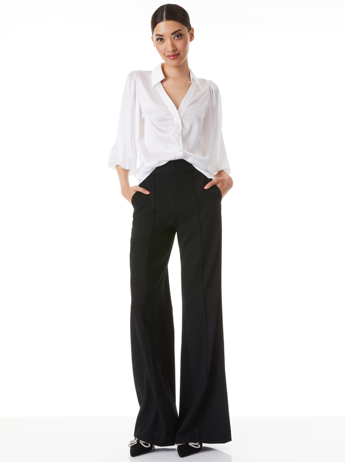 COSIMA BUTTON DOWN BLOUSE - OFF WHITE image 2 - Alice And Olivia