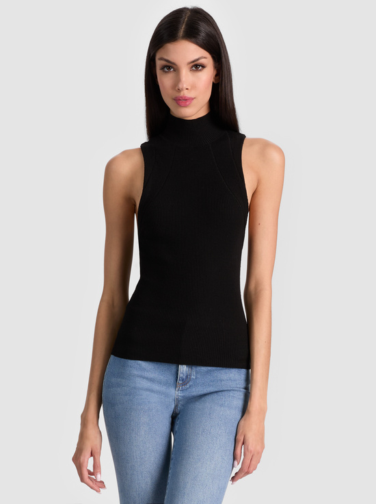 BLACK-DARCEY KNIT TANK