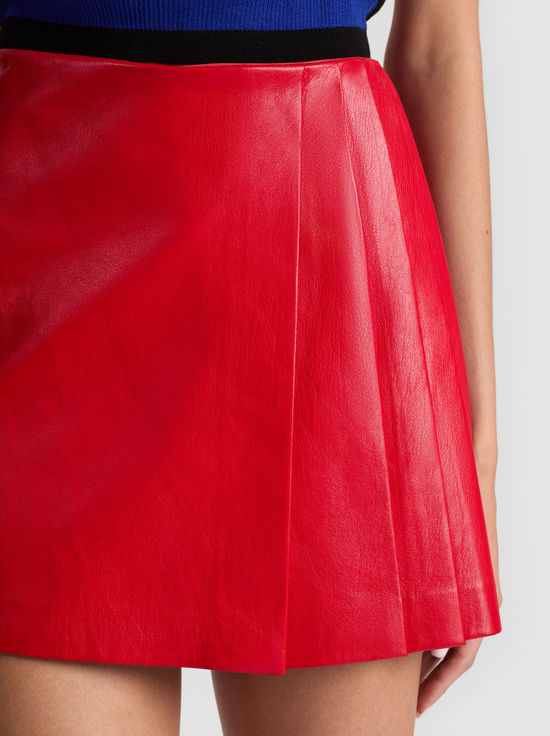 PERFECT RUBY-TONI VEGAN MINI SKIRT