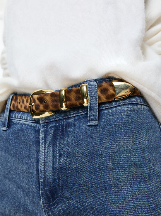 LEOPARD-HAYDEN BUCKLE BELT