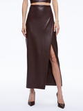 SIOBHAN VGN SLIP WRP MAXI SKRT - TOFFEE