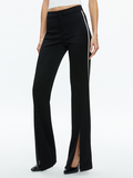 PRINCESS CONTRAST PIPING PANT - BLACK/OFF WHITE