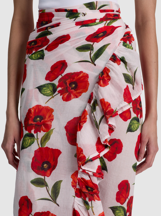 SUMMER POPPY-A+O X CONIGLIO PALM BEACH PAREO