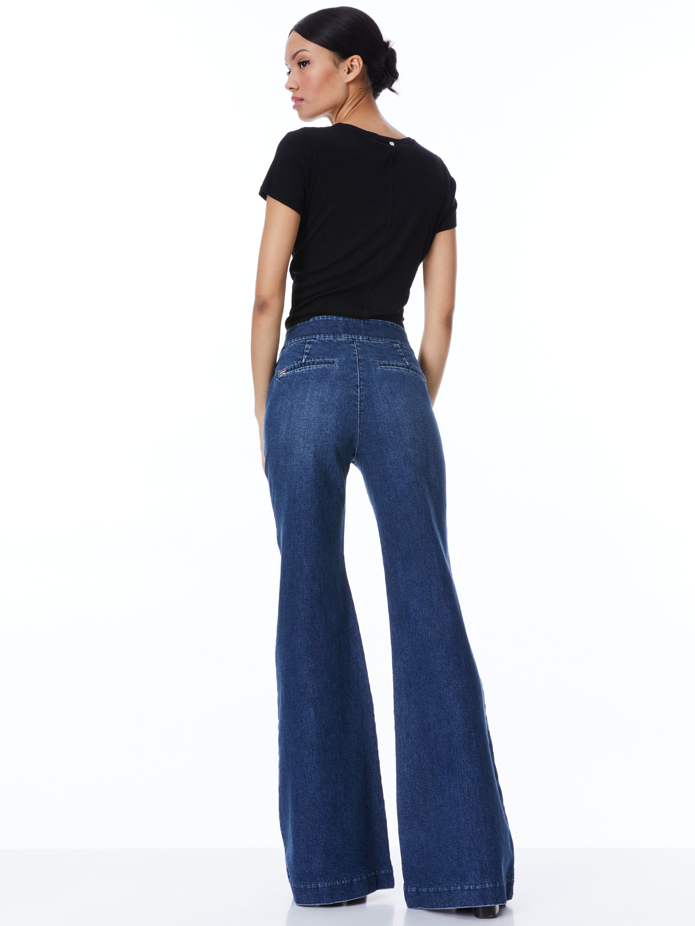 Karrie Embroidered Heart Cutout Jean In True Blues Dark