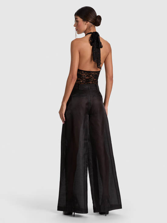 BLACK-LINA LACE BODYSUIT