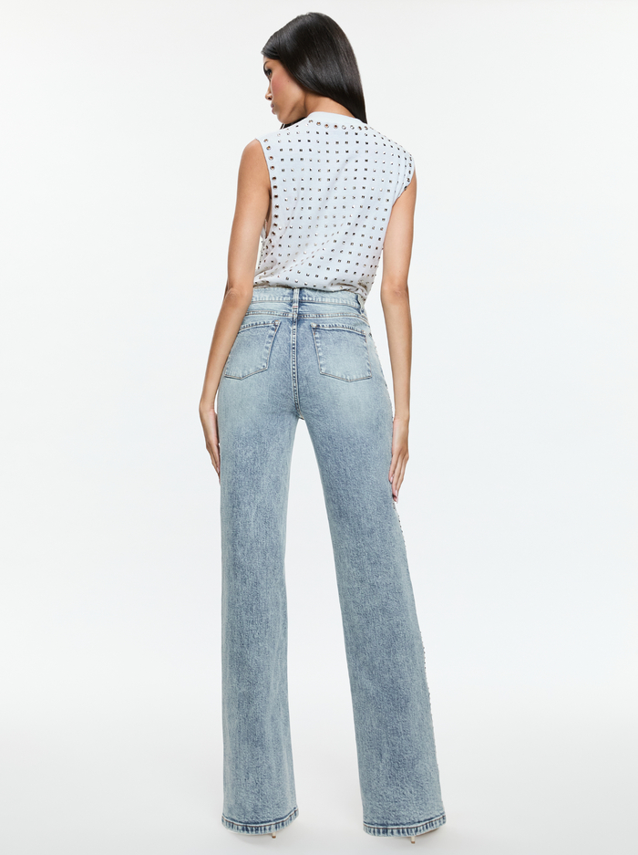 MICAH MUSCLE TANK - OFF WHITE MULTI image 2 - Alice And Olivia