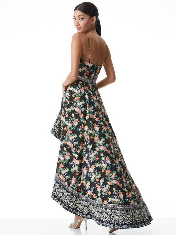 FLORENCE HIGH LOW GOWN - DREAM CASTLE MULTI image 1 - Alice And Olivia