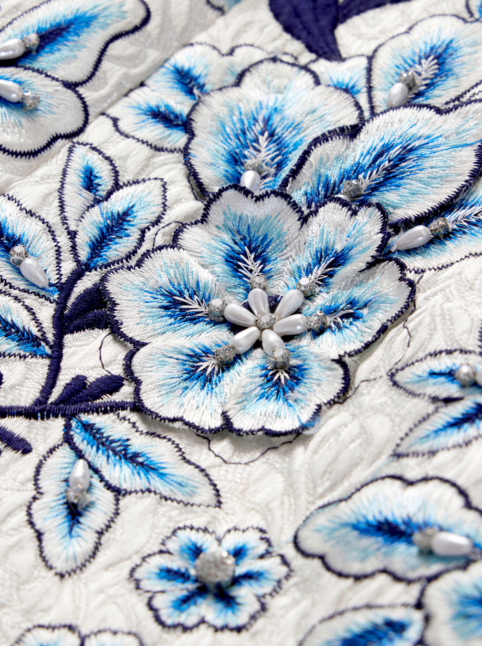 VELIA MINI DRESS - OFF WHITE MULTI image 1 - Alice And Olivia