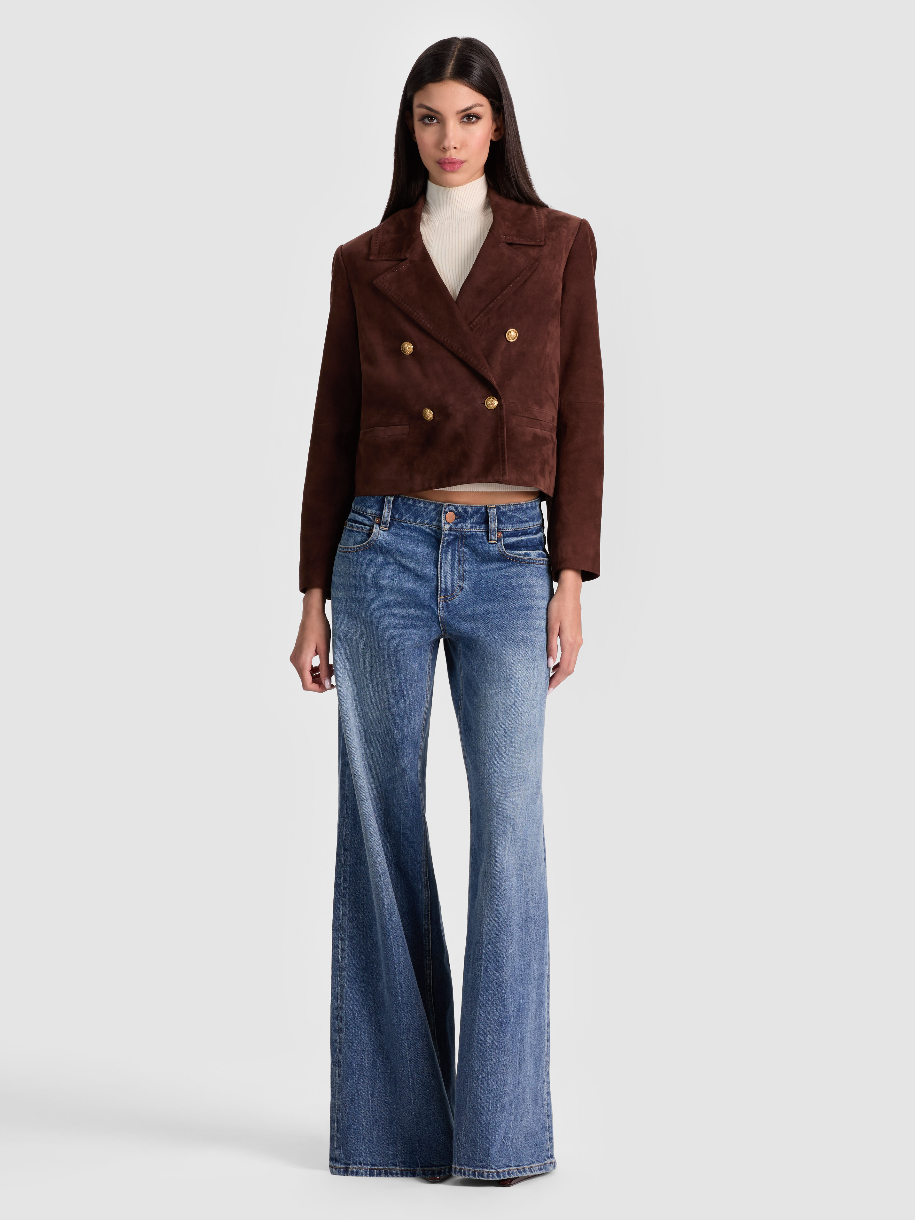 NEW HARVEY LEATHER JACKET in MOCHA | ALICE + OLIVIA