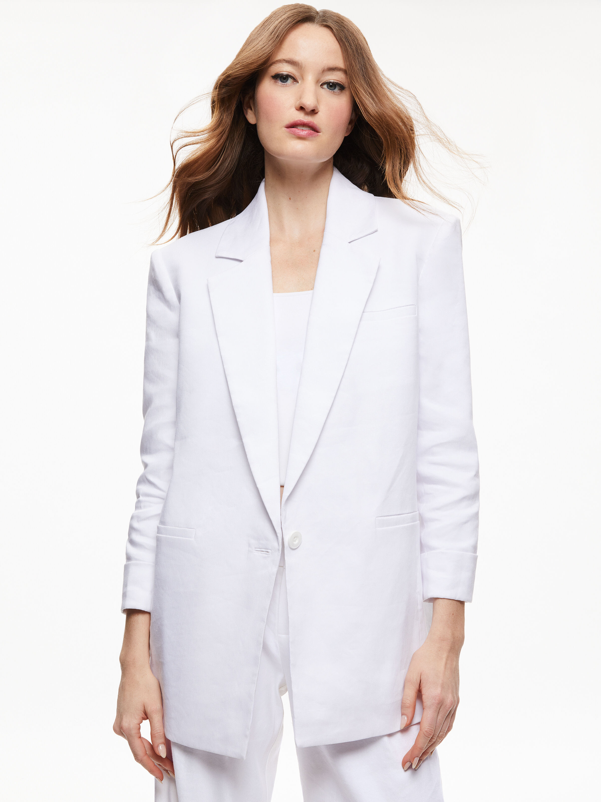 Alice and olivia white new arrivals blazer