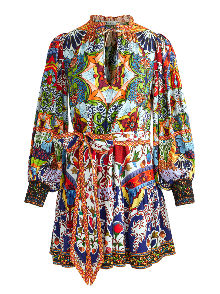 SADIE MINI SHIRT DRESS - ON THE ROAD image 5 - Alice And Olivia