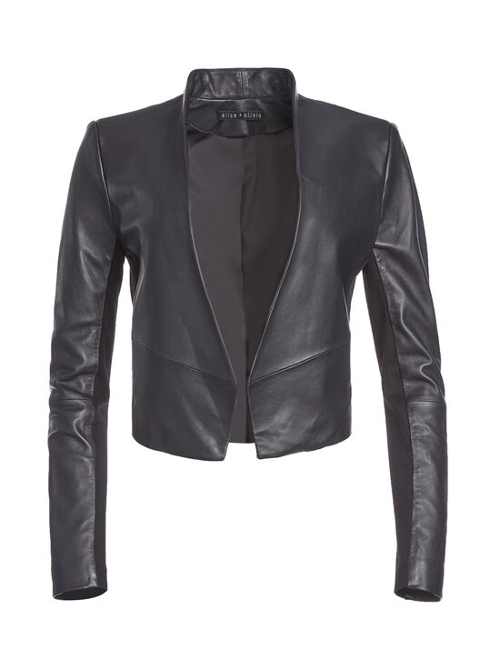BLACK-HARVEY LEATHER JACKET