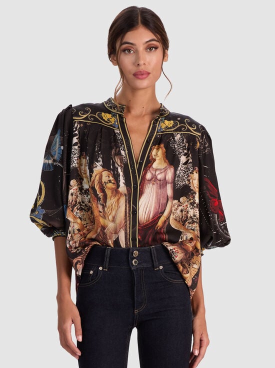 MUSE-CORA BUTTON DOWN BLOUSE