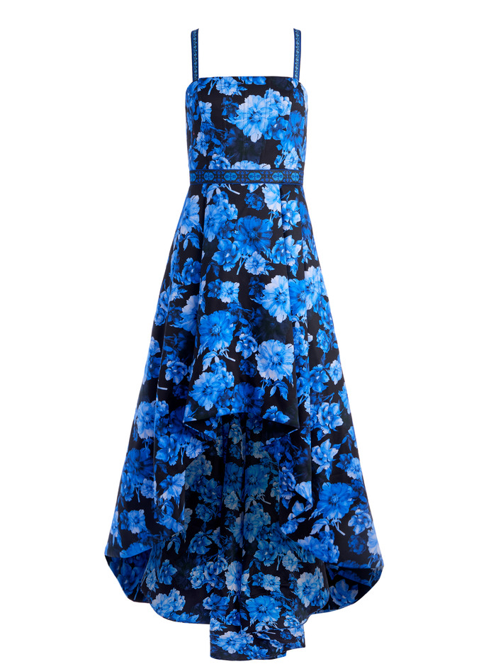 FLORENCE SPAGHETTI STRAP GOWN - DREAM FLORAL ROYALTY image 5 - Alice And Olivia