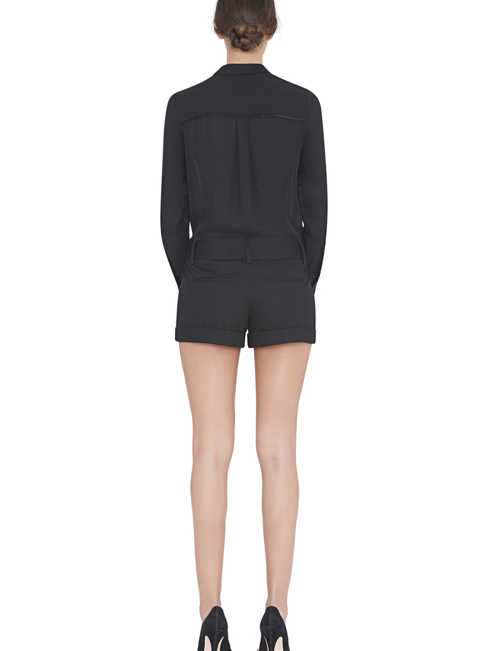 BLACK CADY CUFF SHORTS - BLACK image 1 - Alice And Olivia