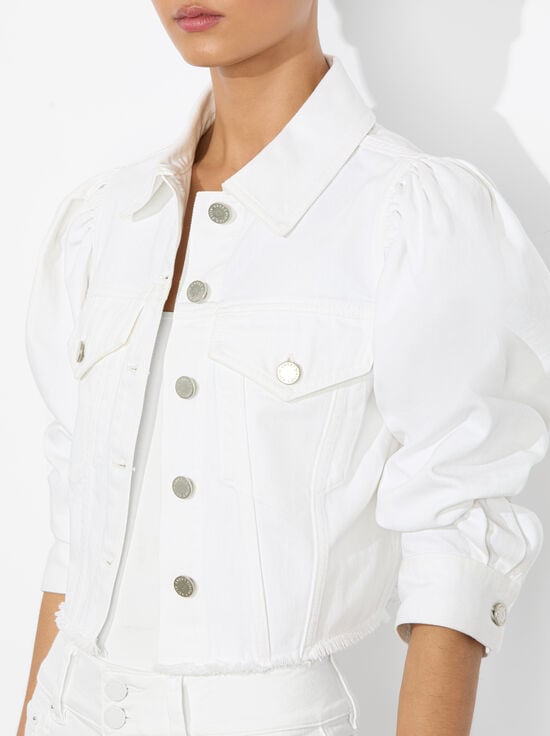 WHITE-LANA DENIM JACKET