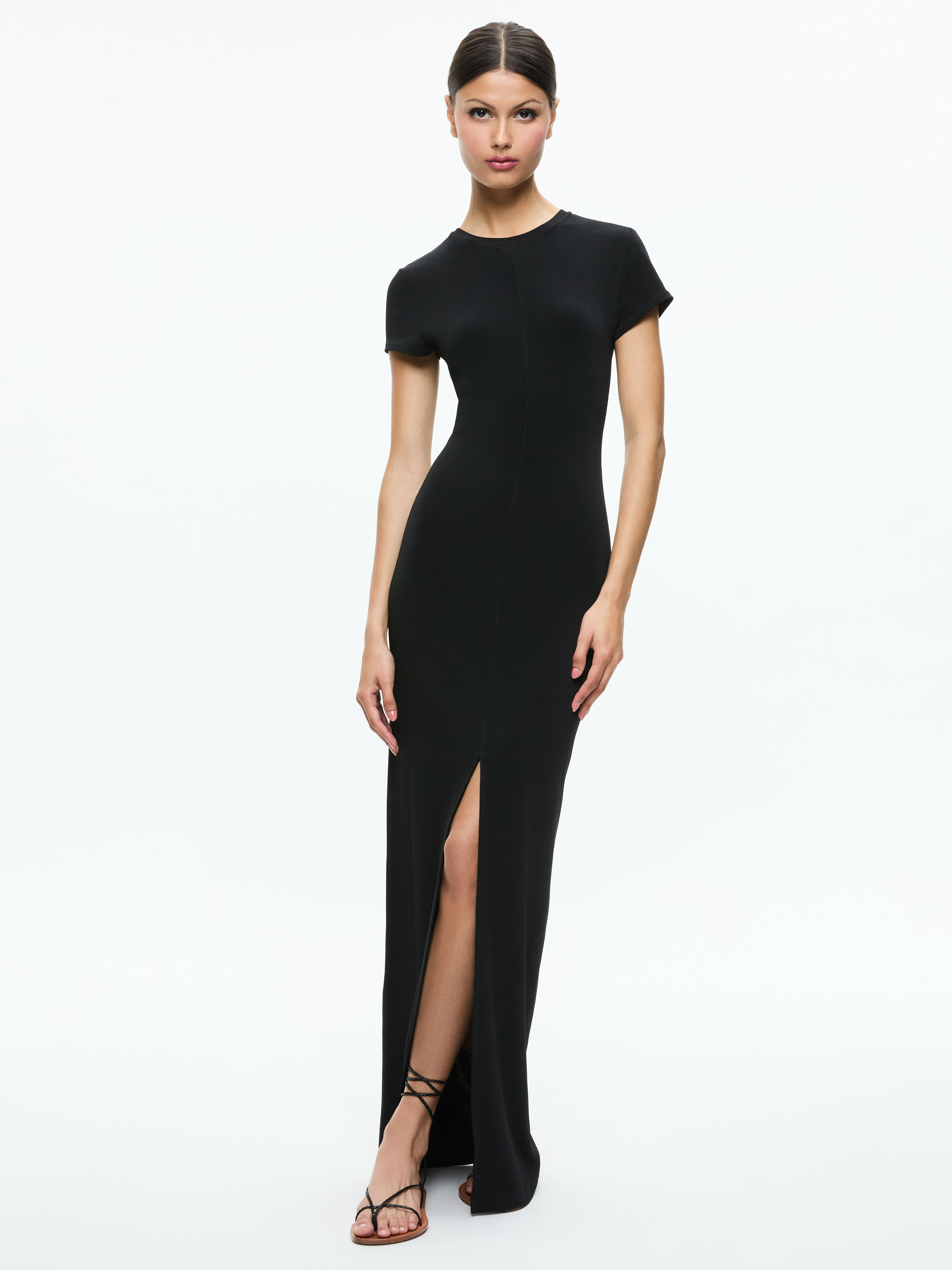 Alice and olivia long black dress hotsell